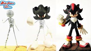 How to Make Shadow The Hedgehog Clay Sculpture | How To Shadow in Clay Tutorial | DibujAme Un