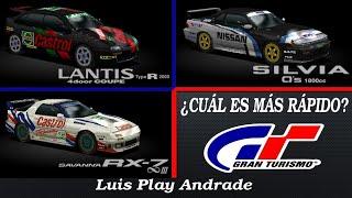 Gran Turismo [PS1] ¿Cuál Es Más Rápido? [Mazda Lantis/Savanna - Nissan Silvia]