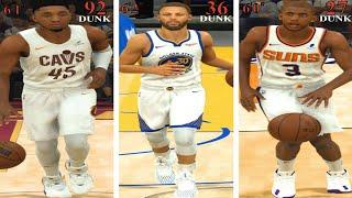 NBA 2K23 - Dunking with the Shortest Player on Every NBA Team