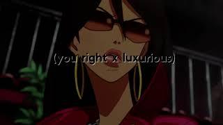 doja cat, gwen stefani - you right x luxurious〈slowed + reverb〉