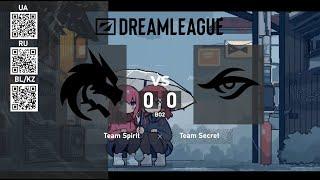 Team Spirit vs. Team Secret - DreamLeague Season 22 - Group Stage 1 - BO2 @4liver