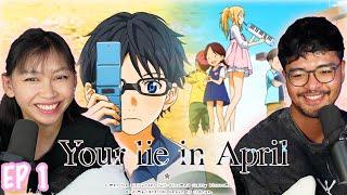 FIRST TIME WATCHING YOUR LIE IN APRIL!! | This is beautiful! | Your Lie In April Episode 1 REACTION!