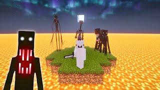 Surviving a LAVA ONLY World with Minecraft Horror Mods