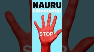 STOP: Watch This Before Doing The NAURU Citizenship by Investment