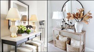 Console Table Decorating Ideas 2022 | Console Table With Mirror Ideas | Wooden Console Table Decor