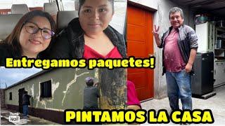 POR FIN PINTAN LA CASA /ENTREGAMOS PAQUETES / cocinando para mis sobrinas 