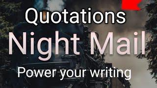 Night mail poem quotations | Night Mail Best Quotes