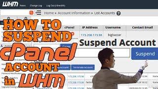 How to suspend cpanel accounts in WHM [Easy method] ️