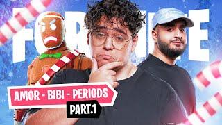 IMPOSSIBLE DE TOP 1 AVEC BIBI SUR FORTNITE ft. AMOR & PERIODS part. 1