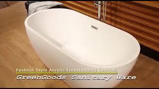 Fashion Style Acrylic Freestanding Bathtub