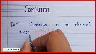 Definition of computer | Types of computer | What is computer | Computer kise kahate hain