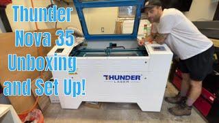 Unboxing and Set-Up of Thunder Nova 35-100 CO2 Laser