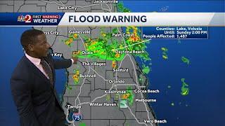 Heavy rain expected again Thursday; most of Central Florida under level one flood risk