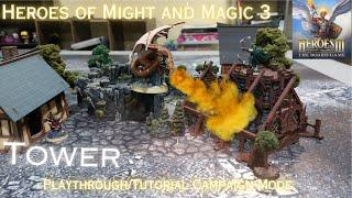 Heroes of Might and Magic 3 the Boardgame Playthrough/Tutorial Tower Campaign Rust Dragons