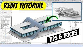 Revit Modeling Tutorial: Unique Building Concept Design