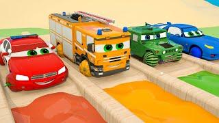 Wheels on the Bus    Humpty Dumpty Song -  small colored fruits | Nursery Rhymes & Kids Songs