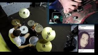 Rammstein - Seemann ( drum , bass cover ) feat Commiellama