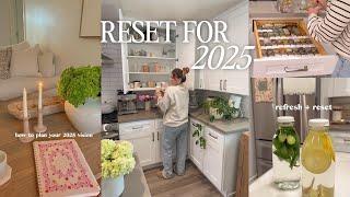 RESET FOR 2025  how to plan your vision, reset + refresh, clean & organize for the new year!