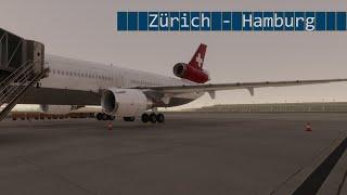 X Plane 12 | Zürich (LSZH) - Hamburg (EDDH) | SWISS MD-11P | Vatsim