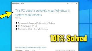 Bypass this pc doesn't currently meet windows 11 system requirements - How To Fix Upgrade Error 