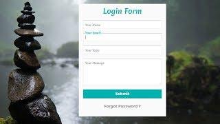 Simple Contact form with Floating Label animation | Login Form with floating Placeholder Text