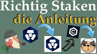 Stake Anleitung, Crypto.com zur DeFi Wallet zur Cronos Chain ins Staking, MMF, VVS, MMO & CO.