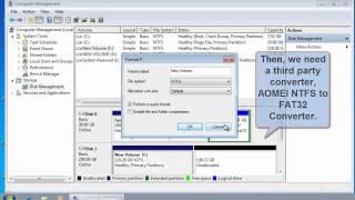Convert NTFS to FAT32