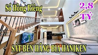 Bán Nhà Giá Rẻ Nhất Quận 12 . Chỉ 2,8 Tỷ DT : 4 x 17M Sổ Hồng Riêng . Sát Bên nhà Máy Bia HANIKEN