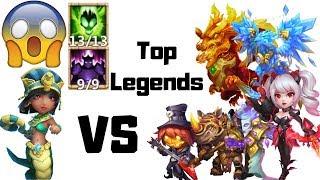 Serpent Queen | 13/13 | 9/9 Wicked Armor | vs Top Legends | Castle Clash | Amazing Results