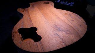 DIY Les Paul 58 BarnwoodBurst  Part 1: Body (100 yr Muscle Shoals OAK!)