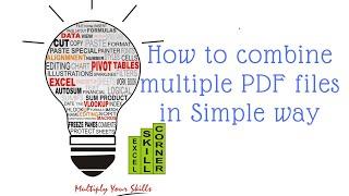 How to Combine multiple PDF Files quickly