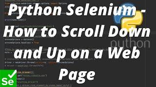 Python Selenium - How to Scroll Down and Up on a Web Page