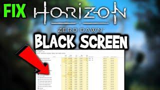 Horizon Zero  – How to Fix Black Screen & Stuck on Loading Screen