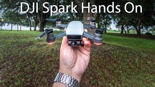 DJI Spark Hands On - Drone First Flight, Unboxing, Impressions, & Gestures