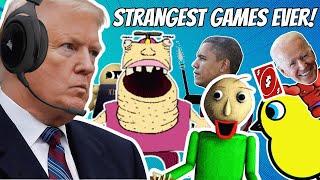 Presidents Play The STRANGEST GAMES EVER!!!