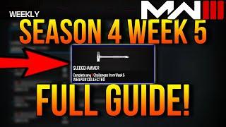 How To Complete ALL SEASON 4 WEEK 5 Challenges MW3 (Multiplayer)!