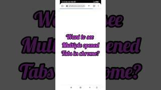 swapping multiple tabs in mobile chrome app@maisamitalks