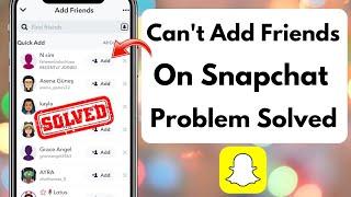 Something Went wrong Snapchat Add Friends | How to Fix Snapchat Can't Add Friends | iPhone | 2023 |