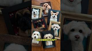 Kunst und Liebe: Erinnerung an verstorbene Hunde mit einzigartigen Porträts ️