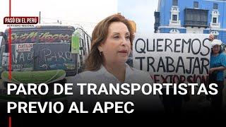 Transportistas anuncian paro el 12 de noviembre | Pasó en el Perú: noticiero regional