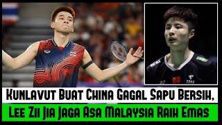 Kunlavut Buat China Gagal Sapu Bersih, Lee Zii Jia Jaga Asa Malaysia Raih Emas