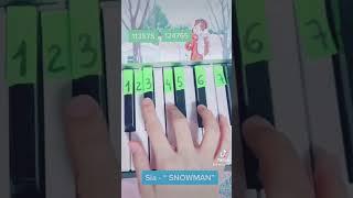 Sia - “ SNOWMAN” easy piano