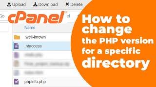 How to change the PHP version for a specific directory in cPanel - #cpanel #webhost #php #htaccess