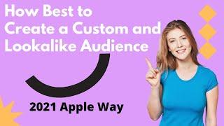 How to Create a Custom and Lookalike Audience on Facebook. #facebookaudience #customaudience