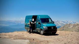 Mercedes eSprinter vs 14,000ft! Electric Van Climbs Highest Paved Road In North America