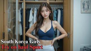 Try on haul sport | AI Lookbook 19 South Korea girl