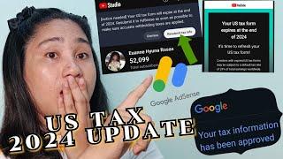 YOUR US TAX FORM EXPIRES SOON I Resubmit Tax Info on Adsense I Euanne Hyuna