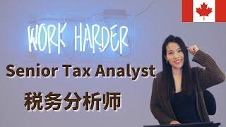 【WORK EP1】 求职/跳槽 加拿大税务分析师都做什么? 丨What Does a Tax Analyst Do? 丨Advice from a CPA