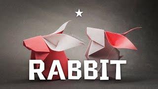 Modern Origami # 4/ Rabbit /Amazing origami art-easy bunny making-handmade origami skills