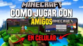 *COMO jugar MINECRAFT PE con AMIGOS* (EN CELULAR A DISTANCIA) Con cualquier VERSIÓN!